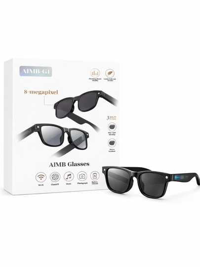 Умные очки AIMB-G1 (8MP, Bluetooth, 3 комплекта линз)