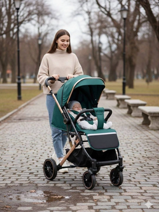 Детская коляска с перекидной ручкой, 0–6 лет