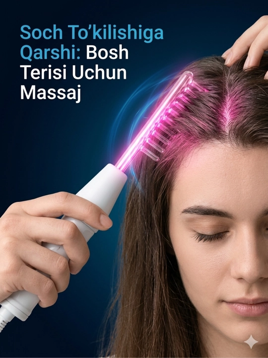 Darsonval 4 qo'shimchali– aknega qarshi, yuz tozalash va soch o‘sishi uchun apparat