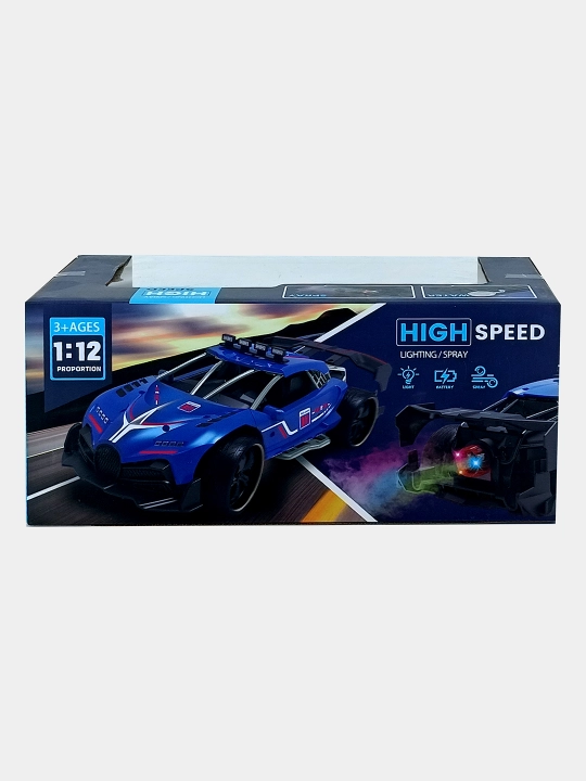 Masofadan boshqariladigan High Speed mashinasi 1:12, sprey va chiroqli