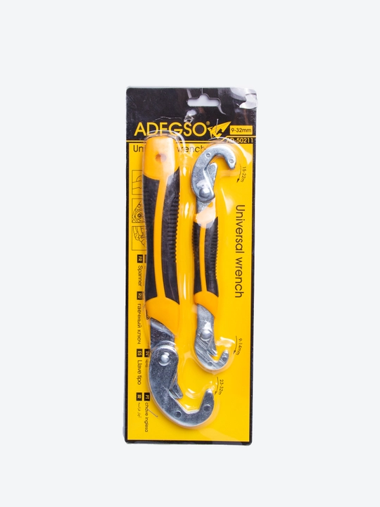 ADEGSO universal kalit to‘plami 2 dona (9–32 mm), metall + rezina tutqich