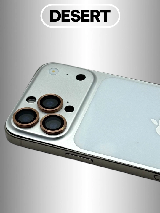 IPhone 11, 12, 13 mini, 14, 15, 16, 17 Pro, Pro Max kameralari uchun himoya oynasi