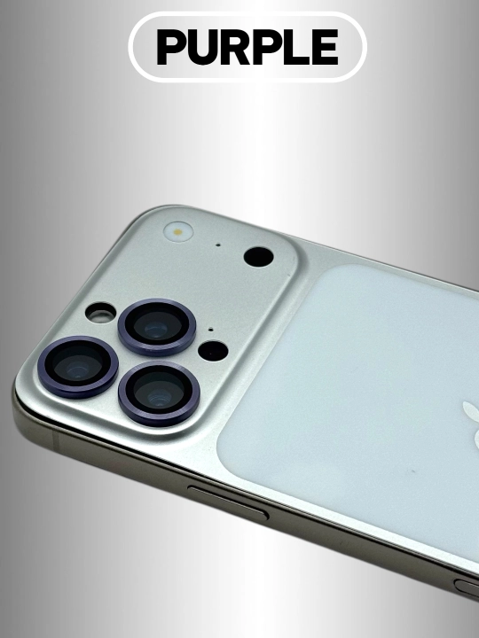 IPhone 11, 12, 13 mini, 14, 15, 16, 17 Pro, Pro Max kameralari uchun himoya oynasi
