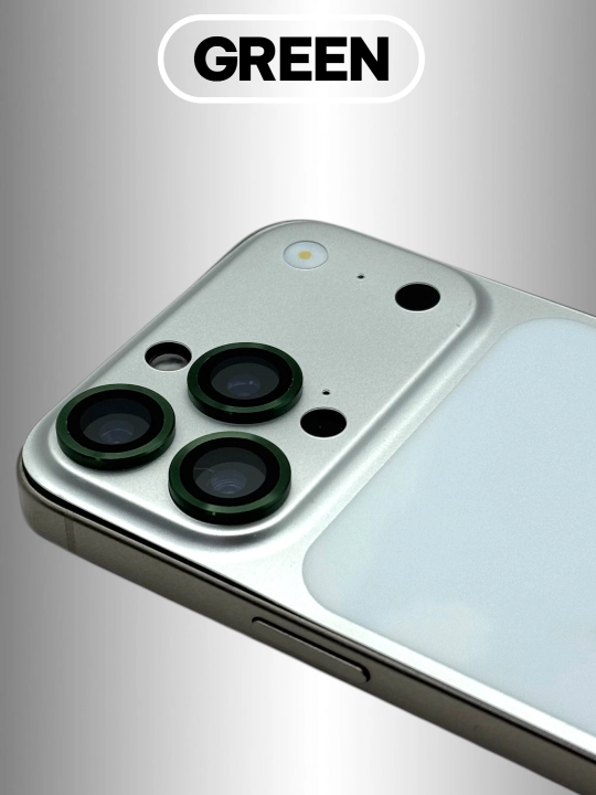 IPhone 11, 12, 13 mini, 14, 15, 16, 17 Pro, Pro Max kameralari uchun himoya oynasi