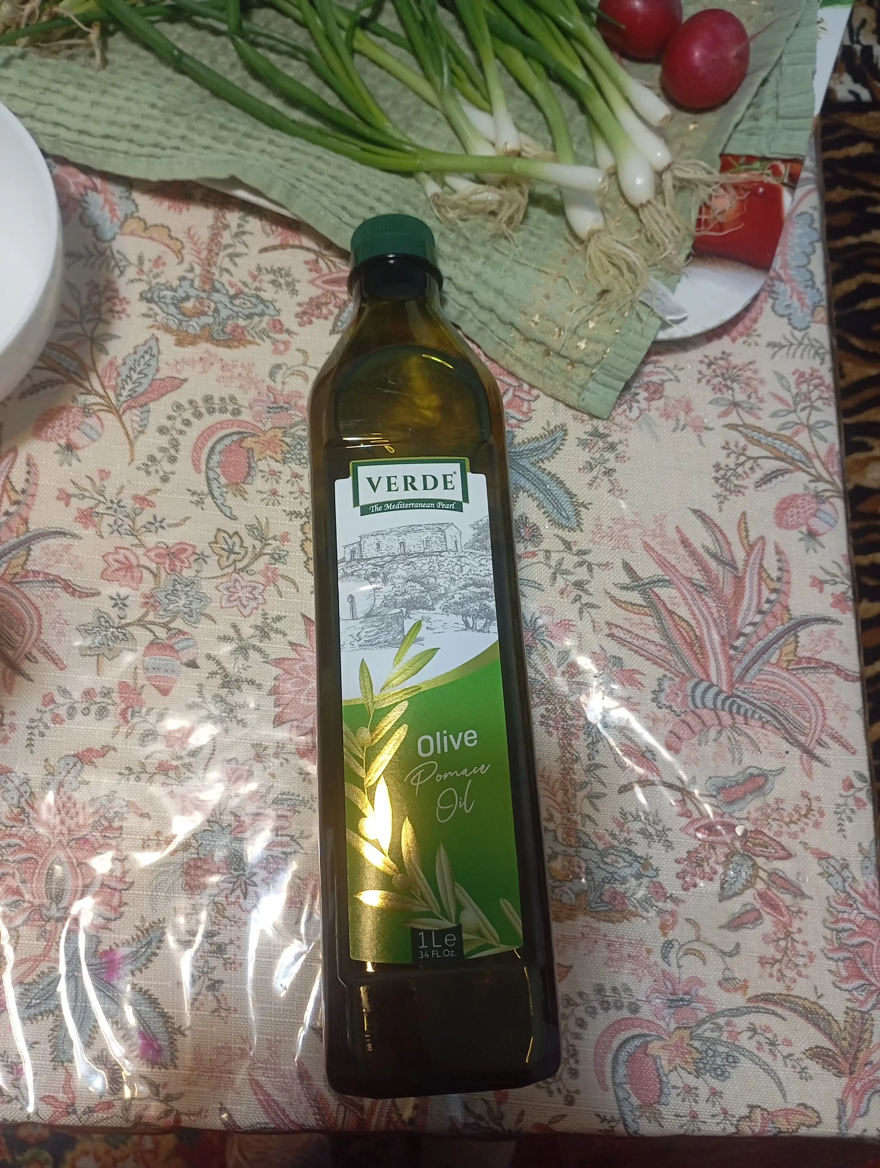 Olive Verde Pomace Oil zaytun yog'i, tozalangan, tovurish va salatlar, 1 litr