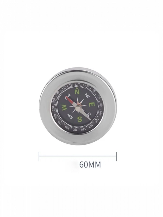 Turistik kompas, 60 mm, waterproof, metall korpus, 55 gr yengil, sovg‘a uchun ideal