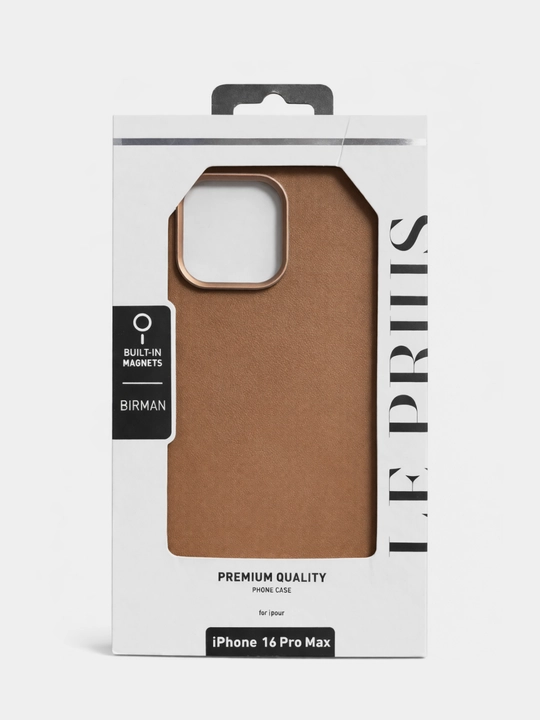 Кожаный чехол Le Prius для iPhone 16 Pro/Pro Max, Birman Leather Case MagSafe, премиум
