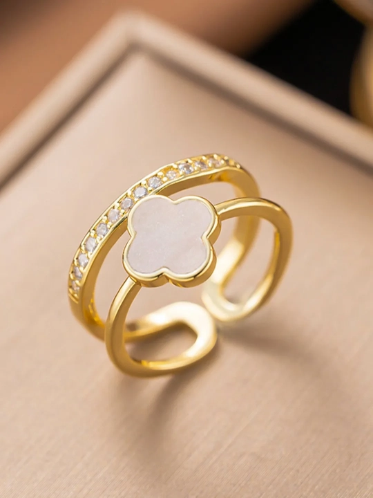 Кольцо женское в стиле Van Cleef