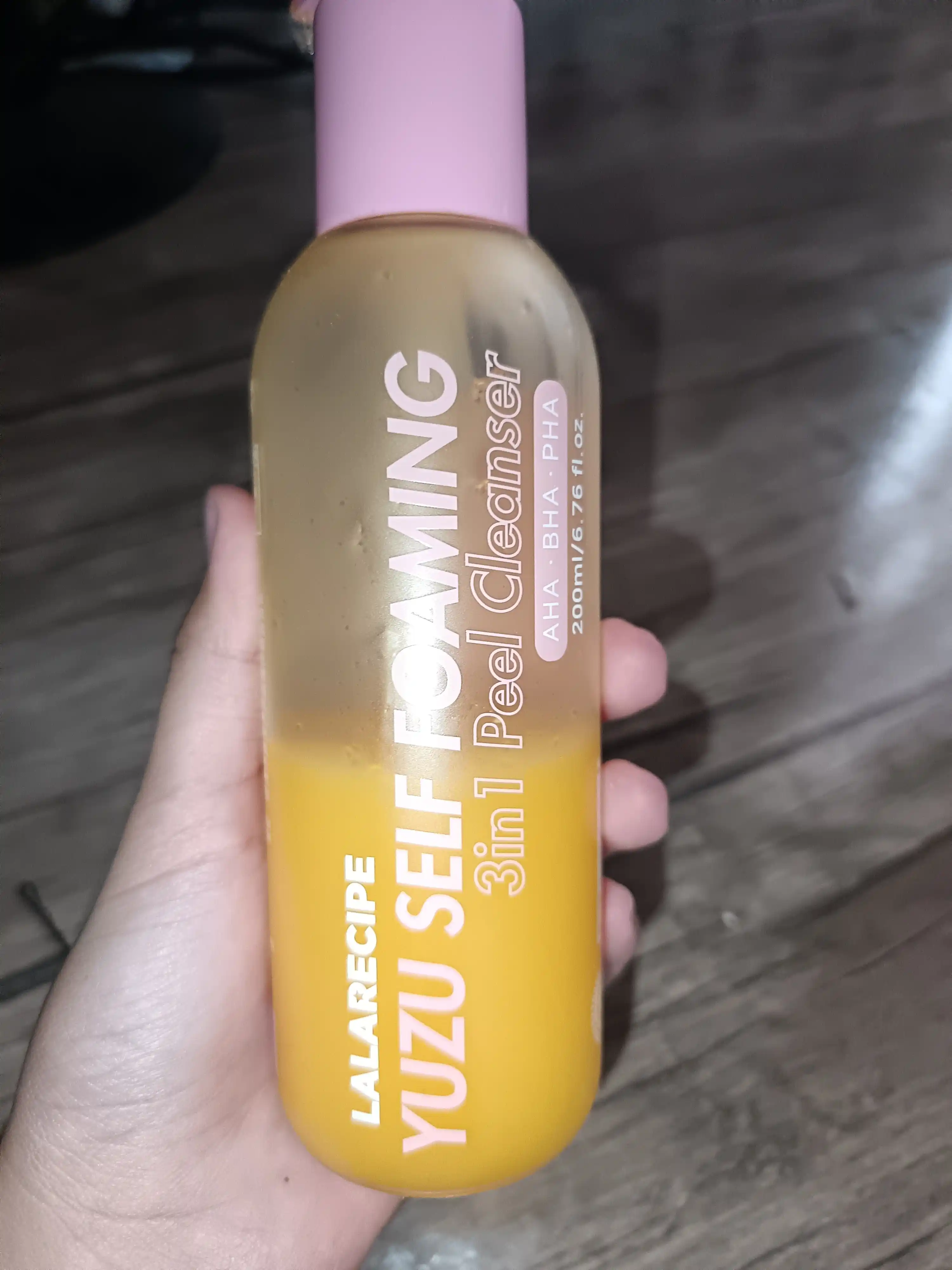 LALARICIPE пенка Yuzu Self Foaming 3 в 1 с AHA и BHA, очищающая пенка для лица, 200 мл