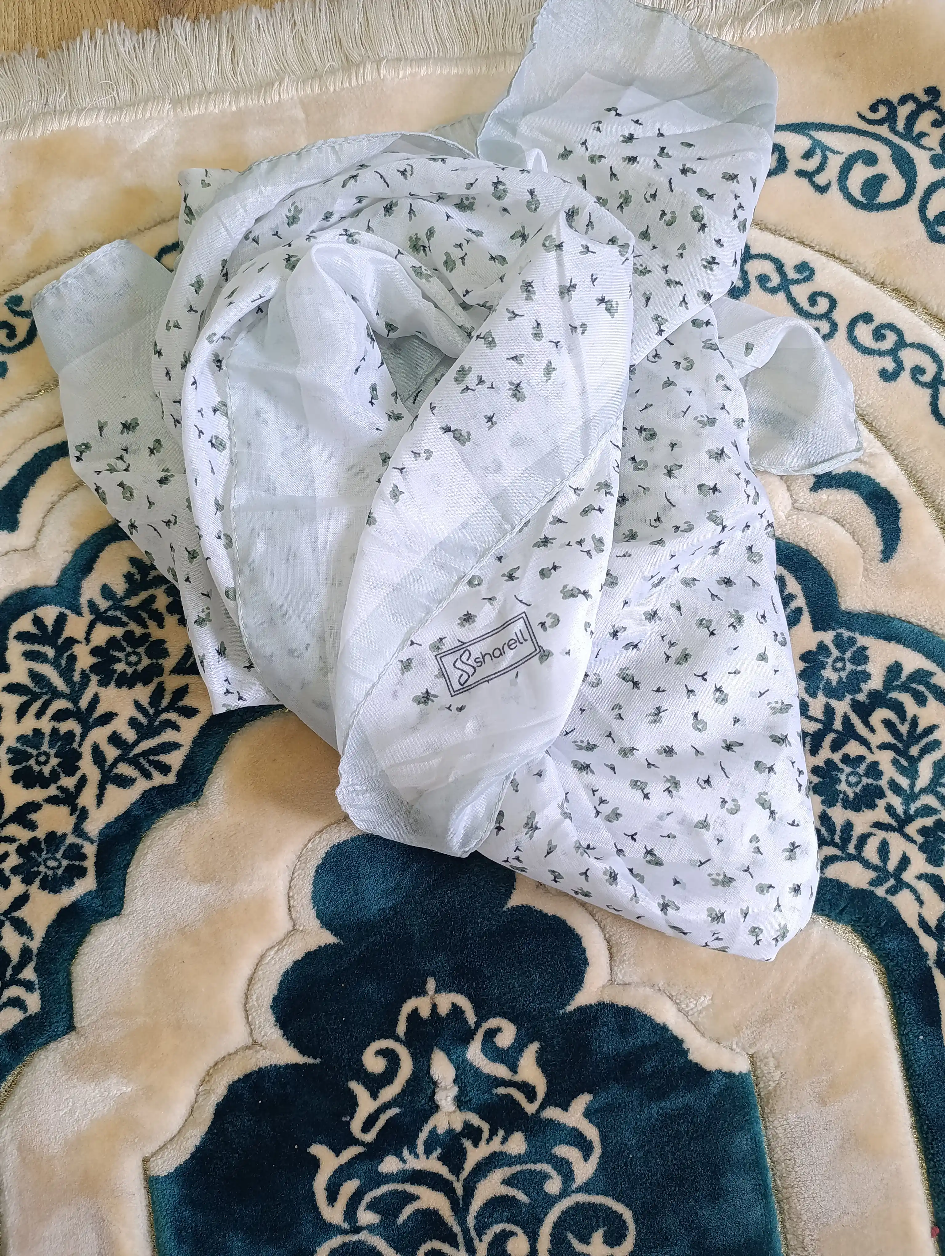 Ayollar va qizlar uchun paxtali ro‘mol va sharf, hijob, 110 * 110 SOVG'ASI BOR