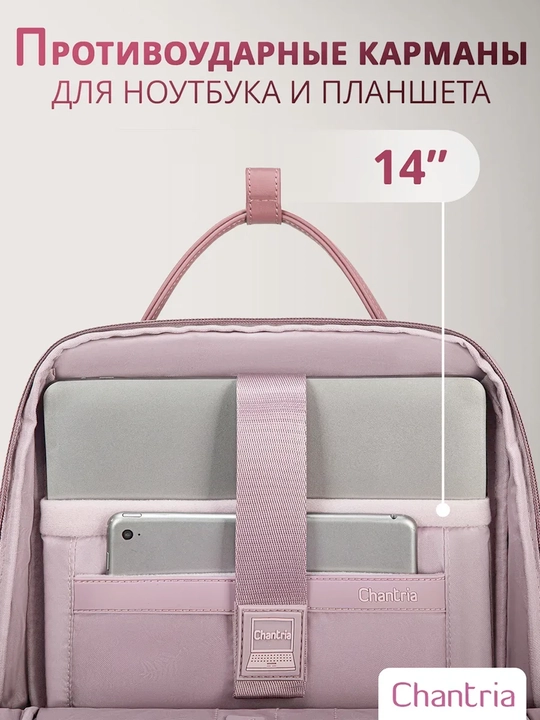 Chantria ayollar ryukzagi, shahar uchun, noutbuk uchun, suvga chidamli, sig'imli sumka