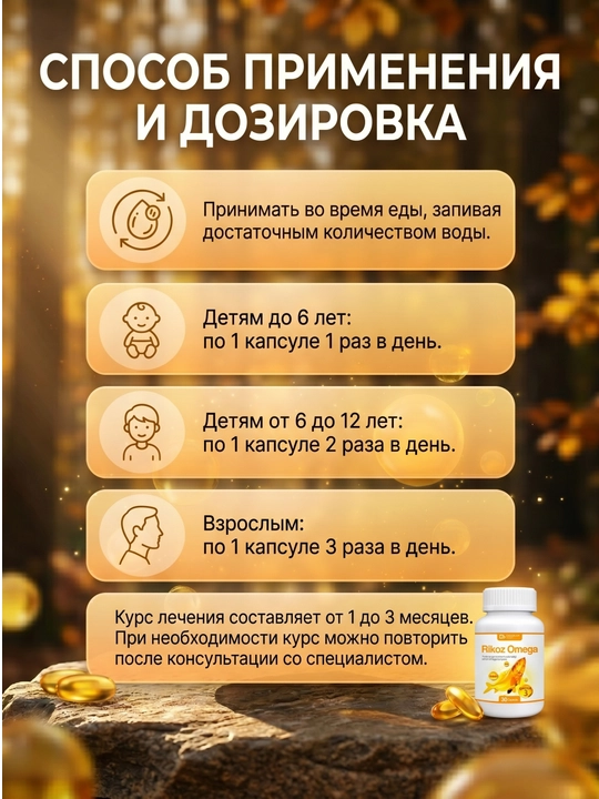 Damaar, Омега 3-6-9 + Витамин E капсулы №30 для сердца, сосудов и мозга
