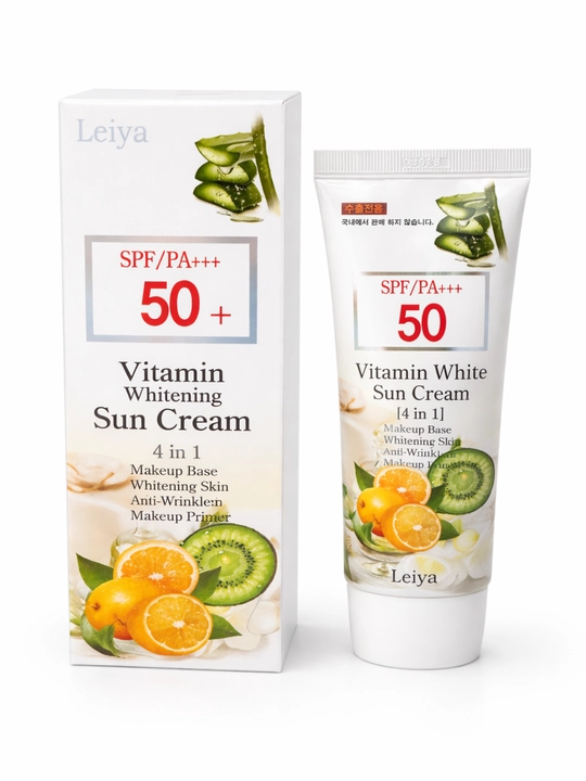 Ayollar kosmetikasi koreyskiy spf krem 50+ quyoshdan himoya kremi leiya sun spf krem
