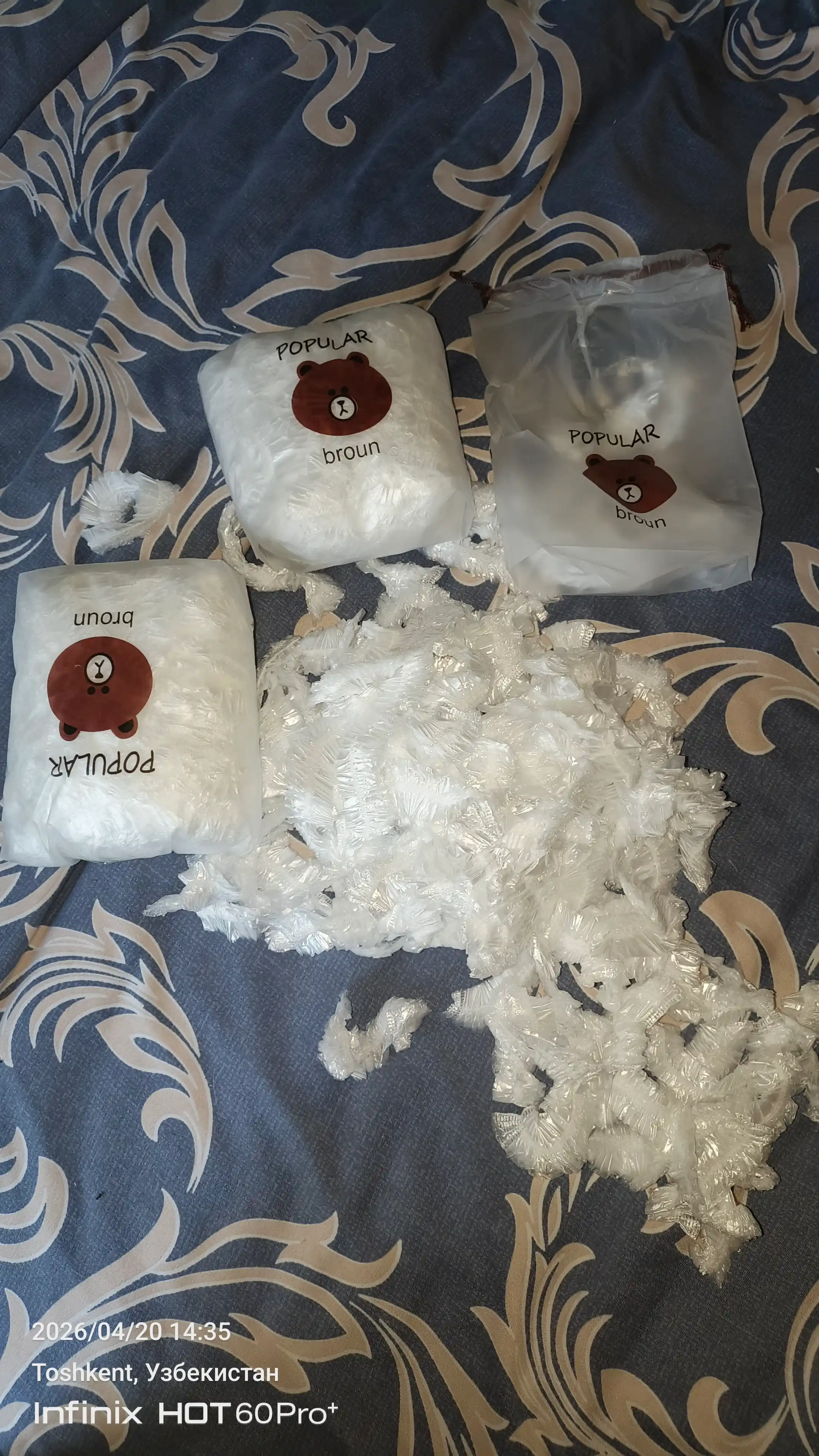 Mahsulotlarning shamollashidan saqlovchi ko‘p martalik paketlar, baxilalar,100 don