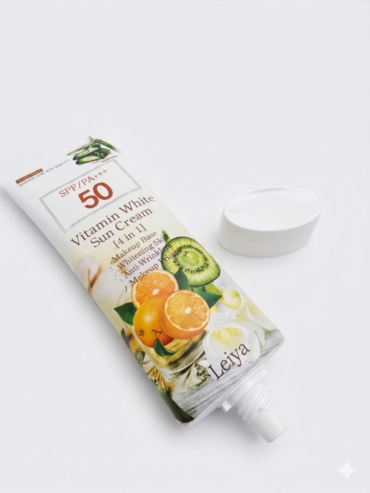 Ayollar kosmetikasi koreyskiy spf krem 50+ quyoshdan himoya kremi leiya sun spf krem