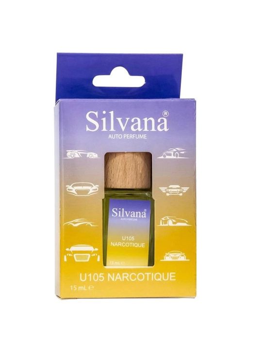 Avtomobil uchun parfyum Silvana, mashina xushbo'ylatgichi, avtoatir osiladigan sprey 15 ml - 