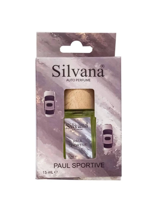 Avtomobil uchun parfyum Silvana, mashina xushbo'ylatgichi, avtoatir osiladigan sprey 15 ml - 