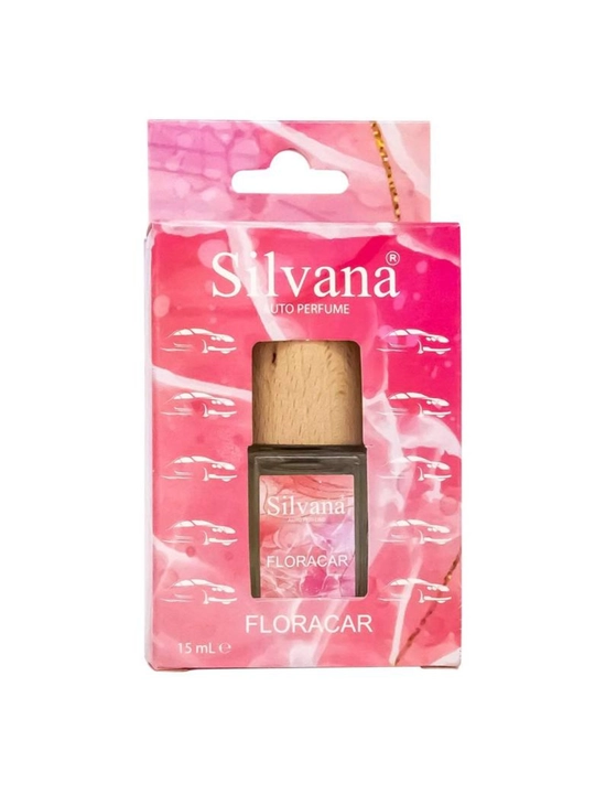 Avtomobil uchun parfyum Silvana, mashina xushbo'ylatgichi, avtoatir osiladigan sprey 15 ml - 