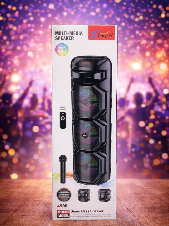 Акустическая система 8301 RGB с мощными басами, мощностью 4500 Вт