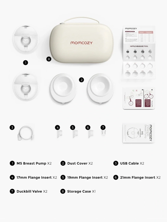 Электрический беспроводной молокоотсос Momcozy M5