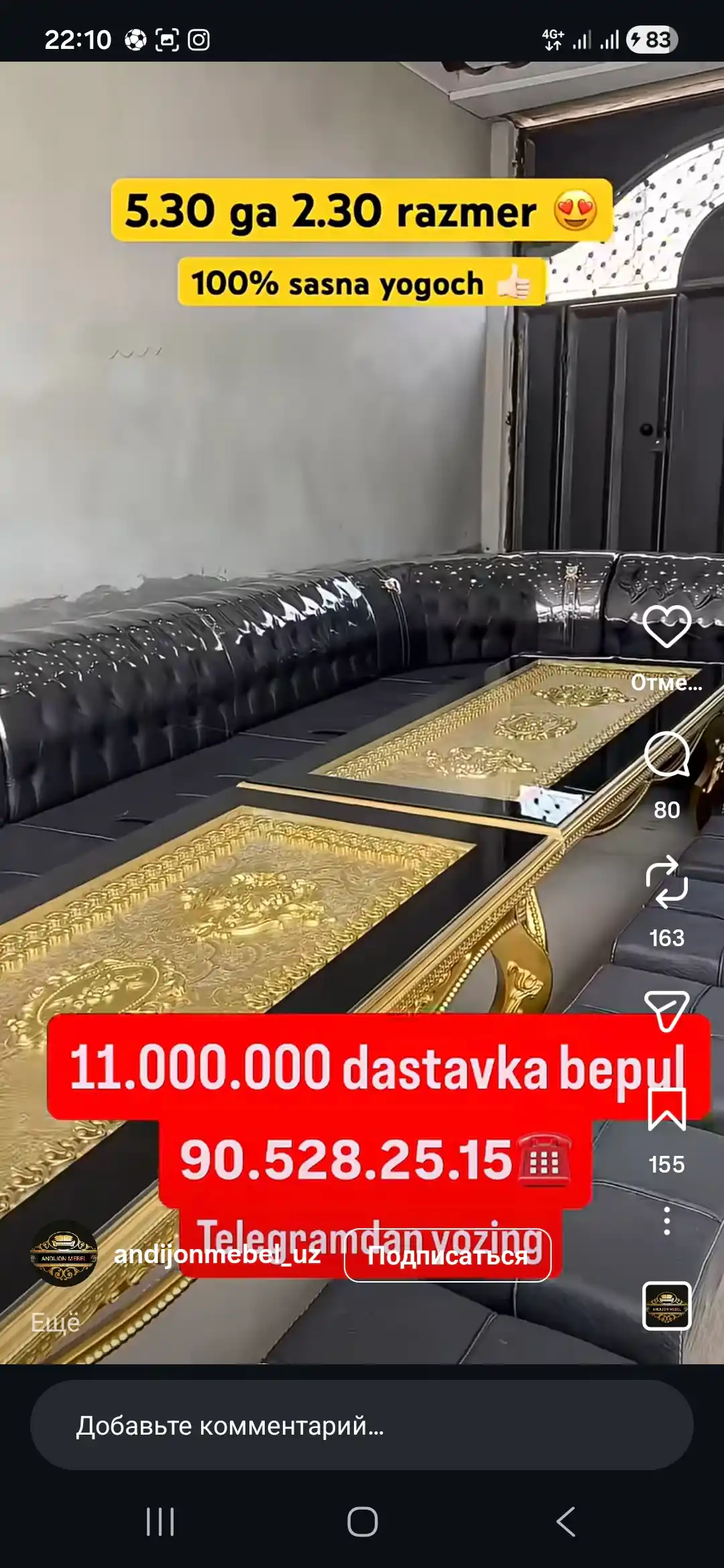 Quyosh va ekran nurlaridan himoyalangan, g‘ilofsiz erkaklar buqalamun ko‘zoynaklari