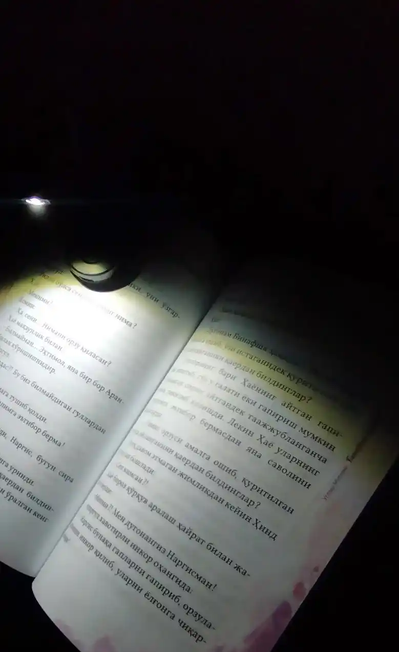 Мини LED лампа для чтения с клипсой – мягкий свет, гибкая 360°, высота 15 см