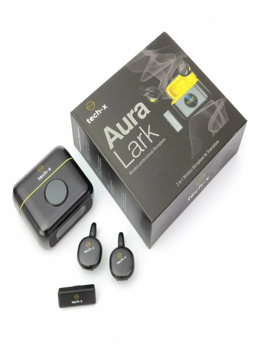 Петличка микрофон Tech-X Aura Lark black для любители комфорта - 