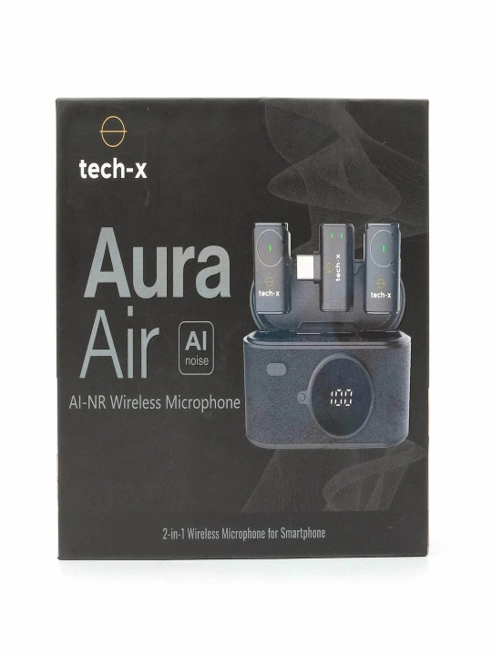 Петличка микрофон Tech-X Aura Air black для любители комфорта - 