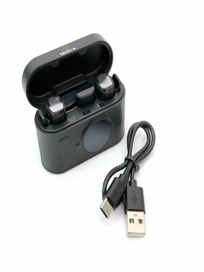 Петличка микрофон Tech-X Aura Air black для любители комфорта