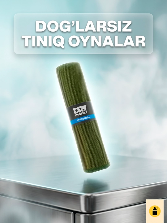 Dry Monster mikrofibra sochiq, oynalarni quritish uchun, 35 × 35 sm