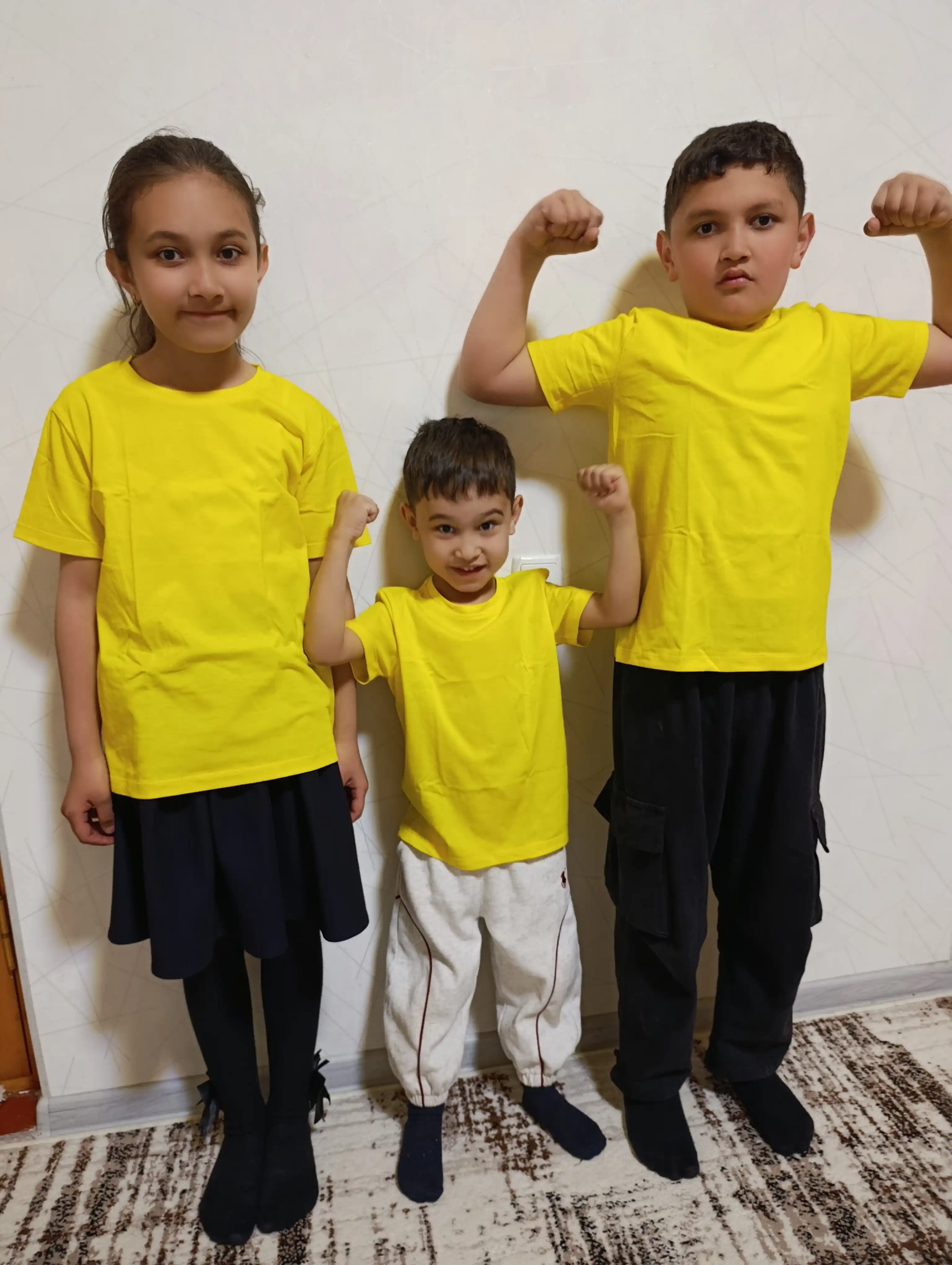 Bolalar futbolkasi ELITEX, 100% paxta, o‘g‘il va qiz bolalar uchun, ranglar, 4–11 yosh