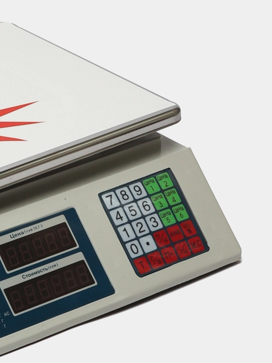 Savdo uchun elektron tarozi 40 kg gacha narx hisoblash va xotira funksiyasi bilan