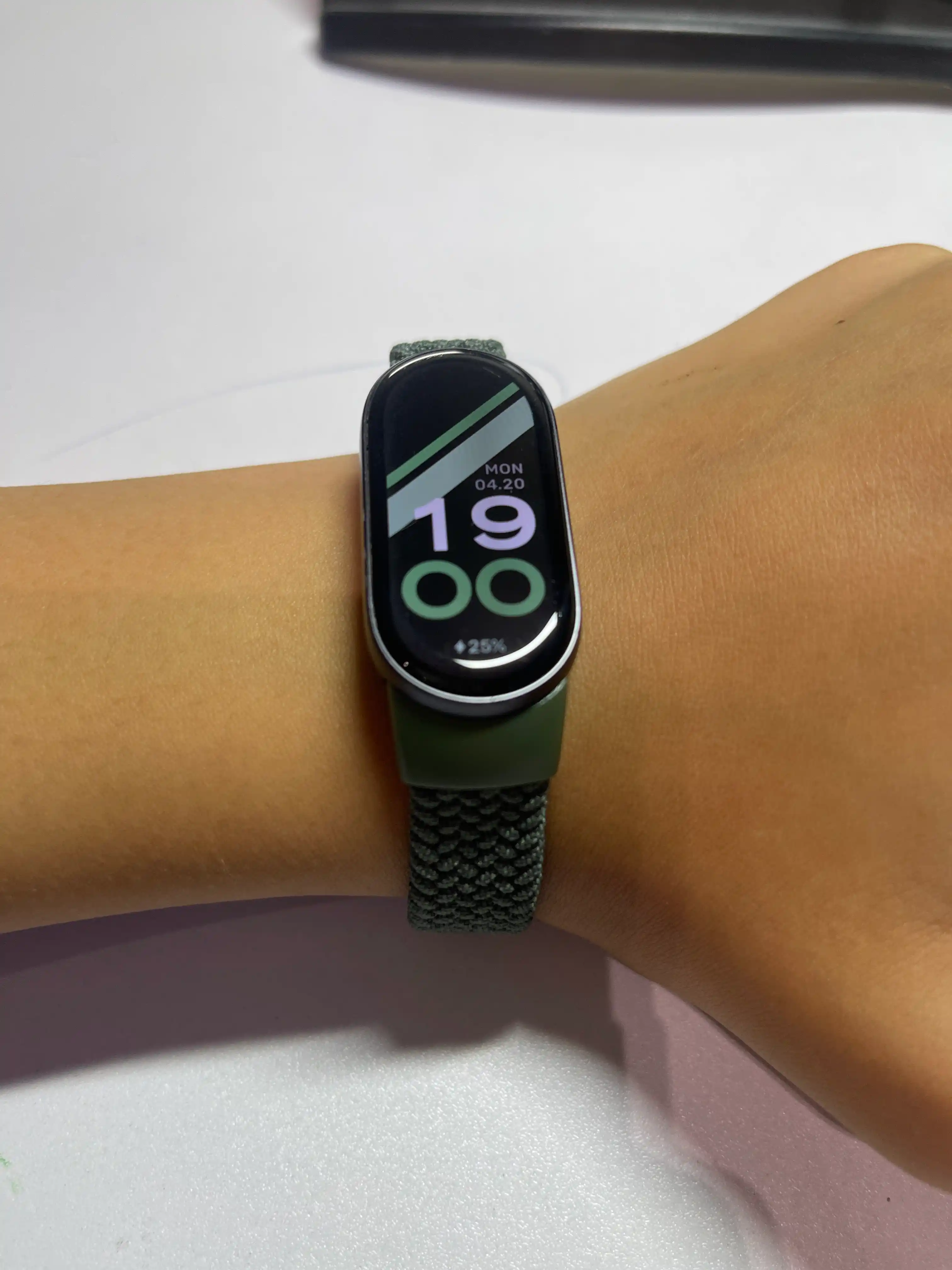 Xiaomi Mi Band 8, 9, 10 uchun almashtiriladigan, neylon to'qilgan tasma