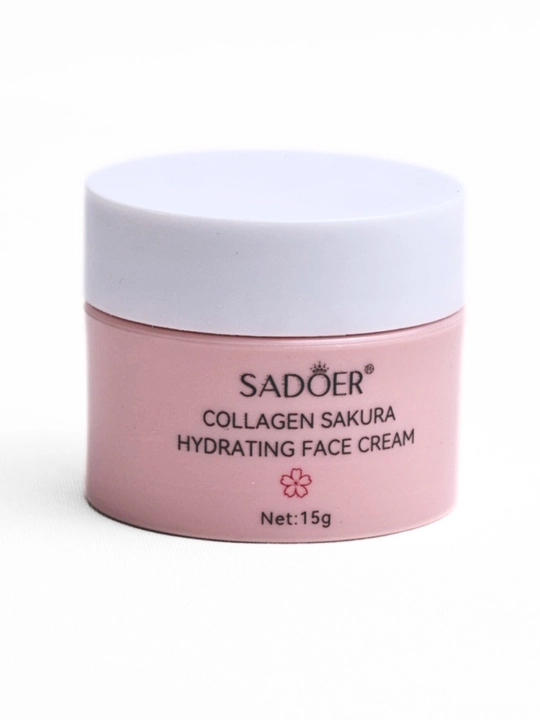SADOER Collagen Sakura yuz parvarishi to‘plami 6 dona, kollagen va sakura ekstrakti bilan