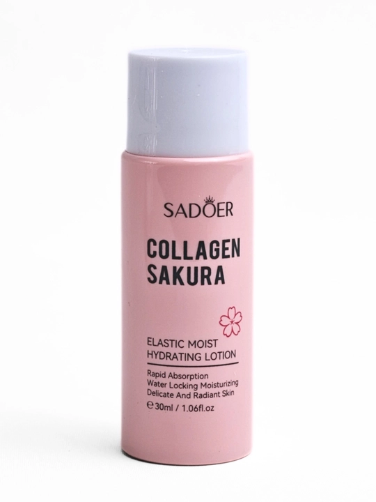 SADOER Collagen Sakura yuz parvarishi to‘plami 6 dona, kollagen va sakura ekstrakti bilan