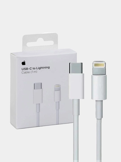 Зарядное устройство для iPhone, зарядка 20 Вт, с кабелем Type-C — Lightning