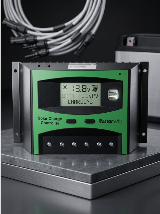 Smart Solar Charge Controller PWM780, 780W/1560W, LCD, IP65