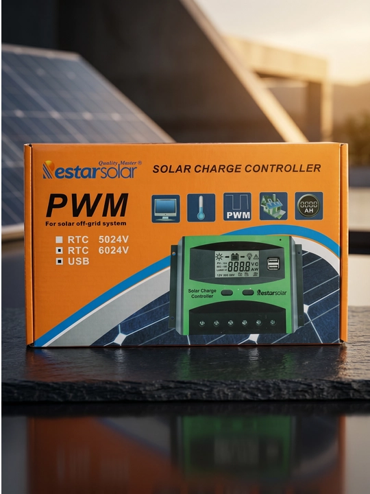 Smart Solar Charge Controller PWM780, 780W/1560W, LCD, IP65