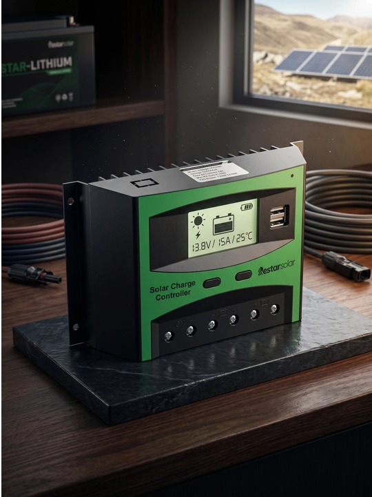 Smart Solar Charge Controller PWM780, 780W/1560W, LCD, IP65