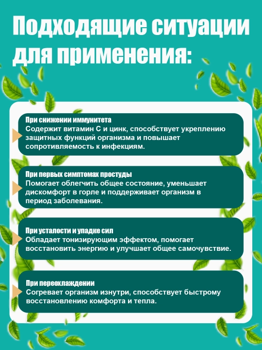BADEX LIFE Имбирный чай с цинком и витамином C – для иммунитета и тонуса, 6 пакетов по 12 г