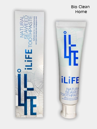 ILiFE Tabiiy dengiz o‘tlari ekstrakti bilan tish pastasi, 120 g