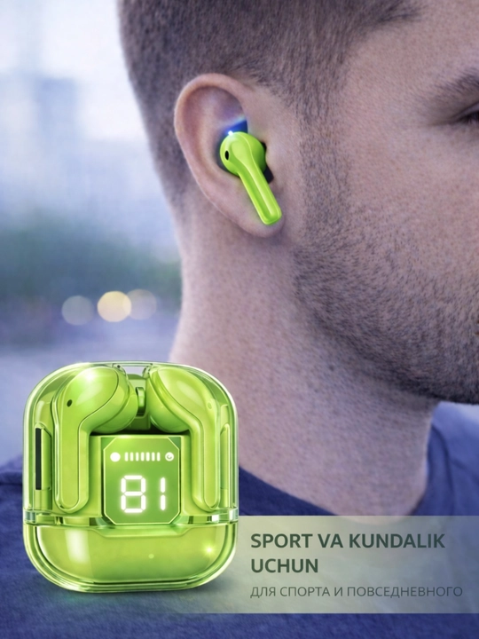LED displeyli TWS M10 simsiz quloqchin, sensor boshqaruv, Bluetooth