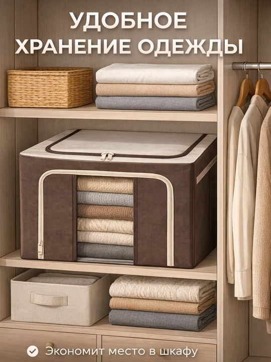 Katlanuvchi saqlash qutisi organizer, storage box kiyim uchun, shkaf uchun quti