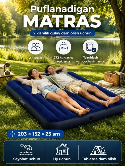 Матрасы Intex разных размеров для сна, надувные матрасы — DONYORR-MATRASOSIYO152