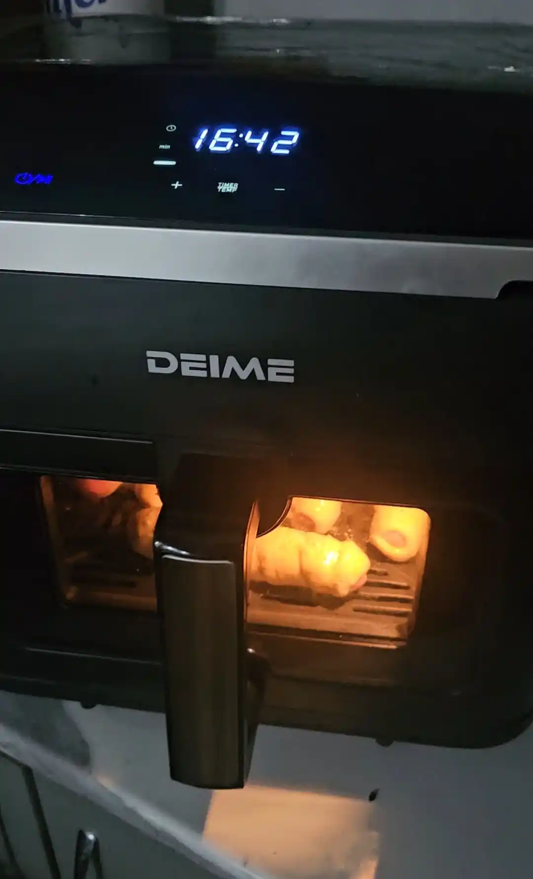 Deime aerogrill, 6, 7, 8, 10 l, yog‘siz qovurish, 1800 Vt quvvatli, ko‘p funksiyali