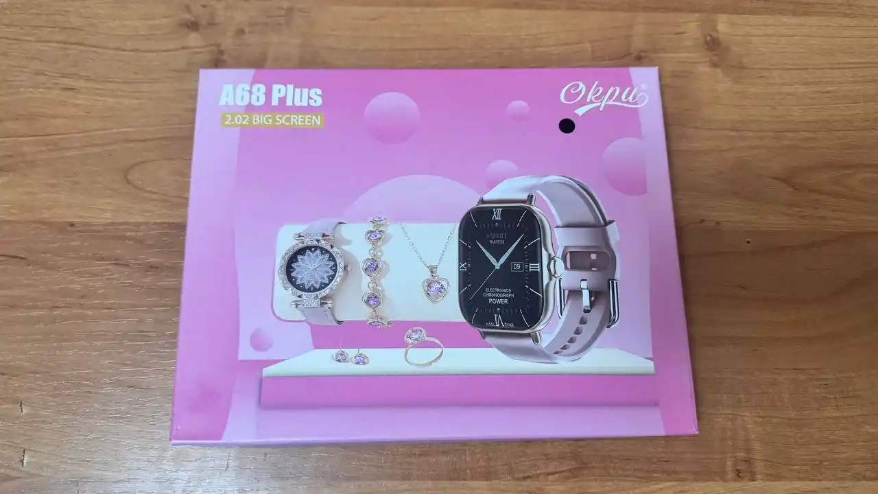 Умные часы набор 7 в 1 для девушек, Smart Watch, классические часы и украшения, смарт часы