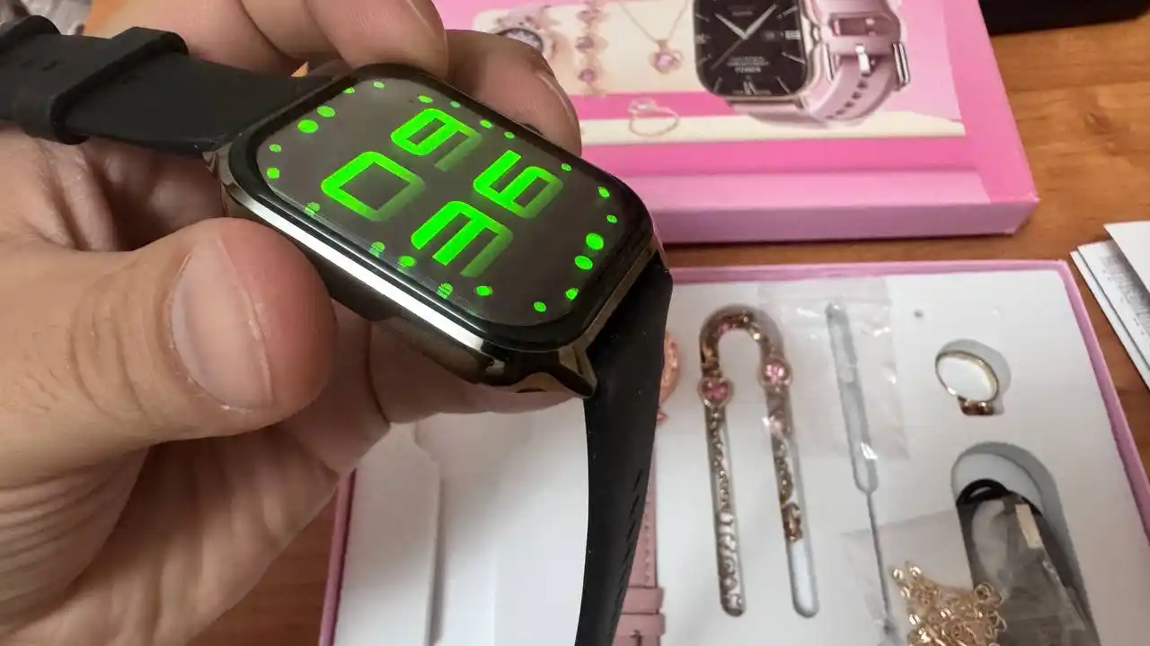 Умные часы набор 7 в 1 для девушек, Smart Watch, классические часы и украшения, смарт часы