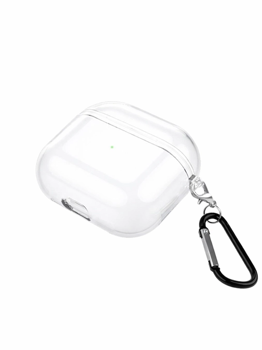 Прозрачный защитный чехол для AirPods с карабиномкейс для AirPods 1/2/3/Pro/Pro 2 - 