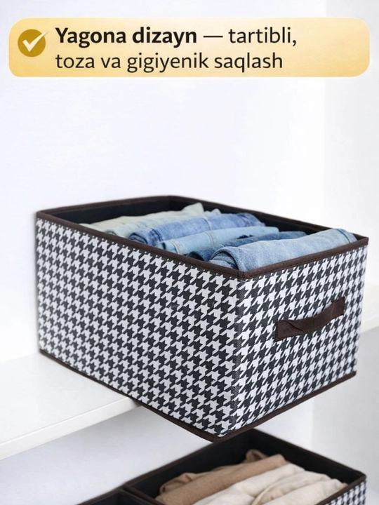 Narsalarni saqlash uchun organayzer-quti, savat, narsalar uchun organayzer, uy uchun