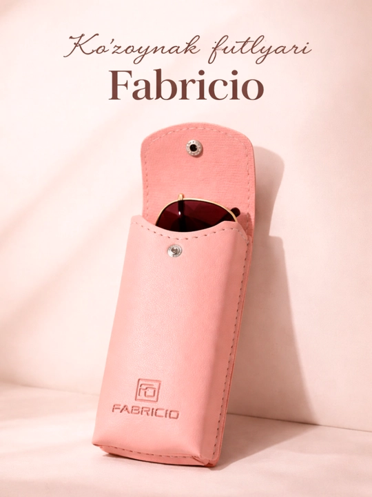 Футляр для очков от Fabricio, чехол для хранения очков, есть вариант с салфеткой
